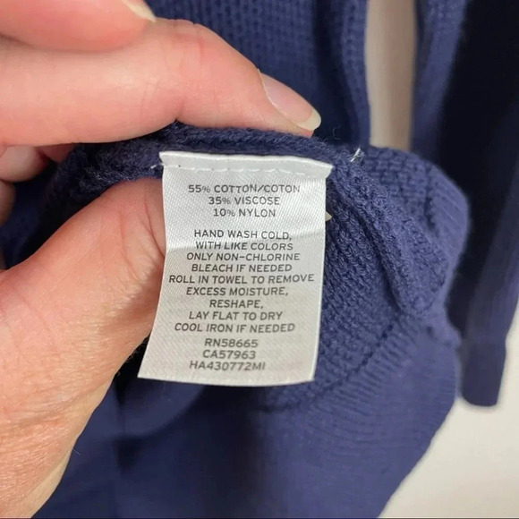 Halogen x Atlantic-Pacific 3/4 Sleeve Crewneck Sweater Pullover - Picture 10 of 10